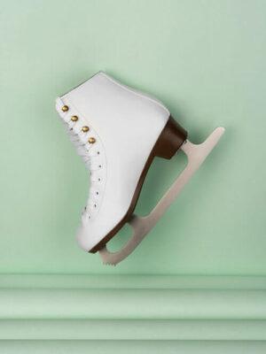 White Ice Skates with Laces